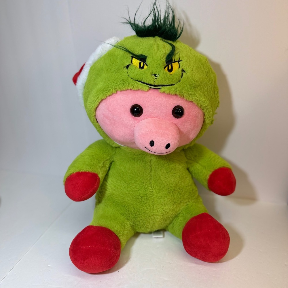 Disguisimals 10" Wooley the Pig Grinch Suit Peek A Boo Toys Plush XMASDIS55SK